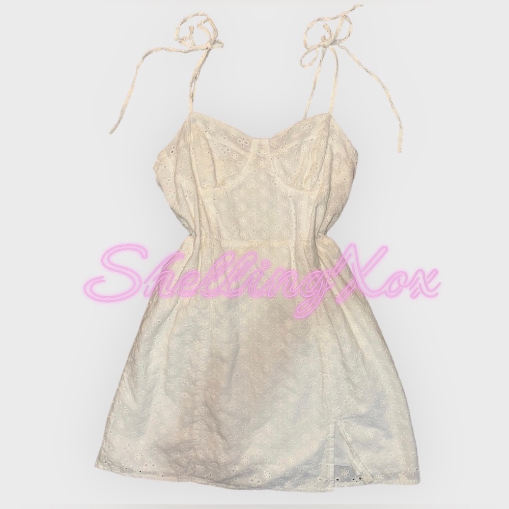 Aeropostale White Dress | Women’s Summer Wear | Size Large | Mini Dress